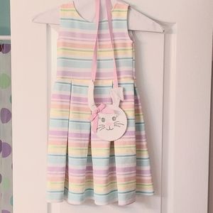 Kids Easter Dress with Bunny Purse